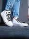 Ombre Buty męskie trampki T304 - białe 43 (12418-W) - 12418-W 1