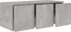 vidaXL Szafka pod TV, szarość betonu, 80x34x30 cm, płyta wiórowa 4