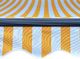 vidaXL Ręcznie zwijana markiza z LED, 300 x 250 cm, żółto-biała 7