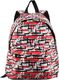 BAGINC Plecak szkolny Line Print Red 1
