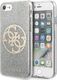 Guess Guess GUHCI8PCUGLLG iPhone 7/8/SE 2020 jasnoszary/light grey hard case Glitter 4G Circle Logo 1