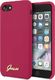 Guess Guess GUHCI8LSLMGRE iPhone 7/8/SE 2020 czerwony/burgundy hard case Silicone Vintage Gold Logo uniwersalny 1