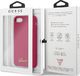 Guess Guess GUHCI8LSLMGRE iPhone 7/8/SE 2020 czerwony/burgundy hard case Silicone Vintage Gold Logo uniwersalny 7