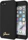 Guess Guess GUHCI8LSLMGBK iPhone 7/8/SE 2020 black/czarny hard case Silicone Vintage Gold Logo uniwersalny 1