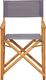 Elior krzesło reżyserskie składane Martin, popielate (7379) 2