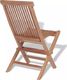Elior składane krzesła ogrodowe tekowe Soriano, 2 sztuki (5375) 6