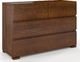 Elior Komoda drewniana z szufladami Verlos 3S - Orzech 1