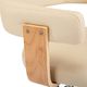 vidaXL Obrotowe krzesła stołowe, 2 szt., kremowe, sztuczna skóra 7