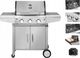 Teesa Grill ogrodowy Gazowy BBQ 3000 Master 10.5 kW 41 cm x 59 cm 1