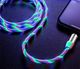 Kabel USB Eleosklep Kabel Magnetyczny 3w1 świecący Iphone Micro USB C 10