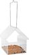 Esschert Design Esschert Design Wiszący karmnik dla ptaków w kształcie domku, akrylowy 1