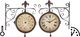 Esschert Design Esschert Design Zegar dworcowy z termometrem, TF005 1