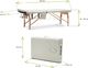 Bodyfit Stół, łóżko do masażu 3-segmentowe drewniane XXL uniwersalny (580) 8