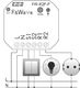 F&F Radiowy podwójny przekaźnik bistabilny do puszki fi60 85-265V AC/DC multifunkcyjny podtynkowy FW-R2P-P 2