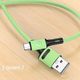 Kabel USB Usams USB-A - USB-C 1 m Zielony (69875-uniw) 2