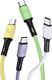 Kabel USB Usams USB-A - USB-C 1 m Zielony (69875-uniw) 3