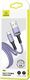 Kabel USB Usams USB-A - USB-C 1 m Fioletowy (69874-uniw) 1