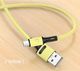 Kabel USB Usams USB-A - microUSB 1 m Żółty (69872-uniw) 2