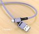 Kabel USB Usams USB-A - microUSB 1 m Fioletowy (69870-uniw) 3