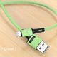 Kabel USB Usams USB-A - Lightning 1 m Zielony (69867-uniw) 2