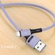 Kabel USB Usams USB-A - Lightning 1 m Fioletowy (69866-uniw) 3