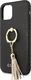 Guess Guess GUHCN58RSSABK iPhone 11 Pro czarny/black hard case Saffiano with ring stand 3