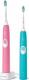 Szczoteczka Philips Szczoteczka soniczna Sonicare ProtectiveClean 4300 HX6802/35 2 szt. Blue/Pink 2