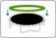 Jumpi Osłona sprężyny na trampolinę 244 cm 8 FT Czarna uniwersalny 4