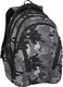 BAGMASTER Plecak Młodzieżowy trzykomorowy grafitowy moro 8 Ch Black/gray/white 1