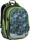 BAGMASTER Plecak Szkolny czterokomorowy zielony + czarny + szary Bagmaster Element 9 B 1