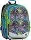 BAGMASTER Plecak szkolny Bagmaster Element 7 B czterokomorowy niebieski + szary + zielony 1