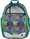 BAGMASTER Plecak szkolny Bagmaster Element 7 B czterokomorowy niebieski + szary + zielony 4