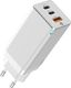 Ładowarka Baseus GaN C+C+A 1x USB-A 2x USB-C 4 A (BSU1595WHT) 4