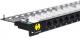NetRack Patch panel 19'' 0,5U 24-porty Kat. 6 UTP Czarny (104-11) 1