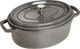 STAUB Garnek STAUB żeliwny owalny 3.2 ltr grafitowy uniwersalny 1
