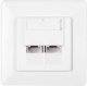 NetRack gniazdo kompletne podtynkowe 2xRJ45 8p8c UTP Cat6 ( 106-24 ) 1