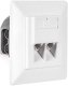 NetRack gniazdo kompletne podtynkowe 2xRJ45 8p8c UTP Cat6 ( 106-24 ) 1