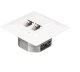NetRack gniazdo kompletne podtynkowe 2xRJ45 8p8c UTP Cat6 ( 106-24 ) 2