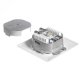 NetRack gniazdo kompletne podtynkowe 2xRJ45 8p8c UTP Cat6 ( 106-24 ) 4