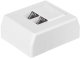 NetRack gniazdo kompletne natynkowe 2xRJ45 8p8c STP Cat6 (106-36) 1