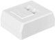 NetRack gniazdo kompletne natynkowe 2xRJ45 8p8c STP Cat6 (106-36) 1