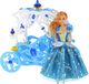 Kareta Karoca Lalka Księżniczka Koń Chodzi Frozen 7