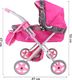 Wózek dla Lalek Głęboki + Torebka Produkt Polski - Róż 2