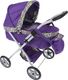 Wózek dla Lalek Głęboki + Torebka Produkt Polski- Fioletowy 1