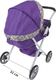Wózek dla Lalek Głęboki + Torebka Produkt Polski- Fioletowy 4