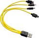 CR123 Spliter rozdzielacz USB micro USB 4x przewód kabel 1