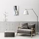 Tulup Zegar szklany Nowoczesny Metal metalowy srebrny 30x60 - 97731386 2