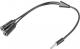 Kabel Natec Jack 3.5mm - Jack 3.5mm x2 0.2m czarny (NKA-0639) 1