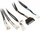 Akasa SATA 15-pin - Molex x3, 0.3m, Czarny (AK-CBFA06-30) 1