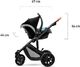 Wózek KinderKraft 3w1 Prime beige + bag 2